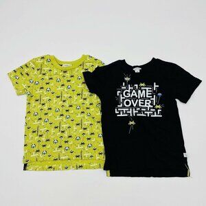 Flapdoodle Toddler Boys Size 3T 2 Piece Set Video Gamer Short Sleeve Tshirts 210